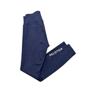 Peloton Leggings Women’s Small Blue Cheetah Print -sport - Yoga Athleisure gym